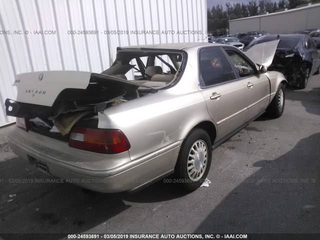 JH4KA7670SC004665 - 1995 ACURA LEGEND LS ოქროსფერი ფოტო 4