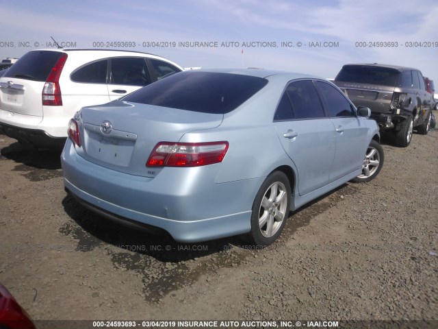 4T1BE46K77U539367 - 2007 TOYOTA CAMRY NEW GENERAT CE/LE/XLE/SE Light Blue photo 4