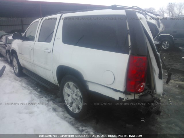 1GKFK36339R197220 - 2009 GMC YUKON XL K1500 SLT WHITE photo 3