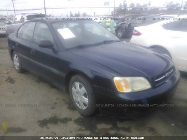 4S3BE635727208455 - 2002 SUBARU LEGACY L BLUE photo 1