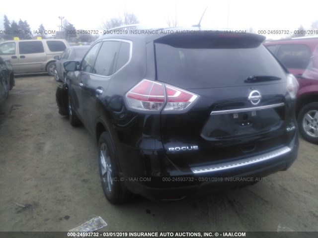 5N1AT2MV4FC921217 - 2015 NISSAN ROGUE S/SL/SV BLACK photo 3