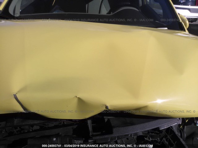 KNADM4A30G6685501 - 2016 KIA RIO LX YELLOW photo 10