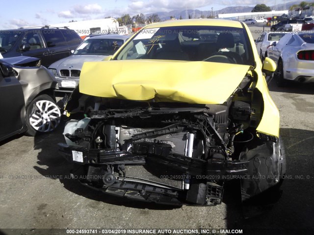 KNADM4A30G6685501 - 2016 KIA RIO LX YELLOW photo 6