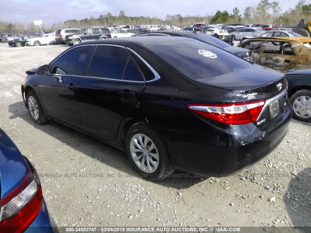 4T4BF1FK3FR468281 - 2015 TOYOTA CAMRY LE/XLE/SE/XSE BLACK photo 3