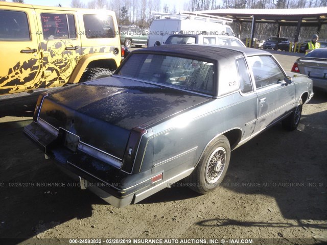 1G3GK47Y6GP339567 - 1986 OLDSMOBILE CUTLASS SALON  BLACK photo 4