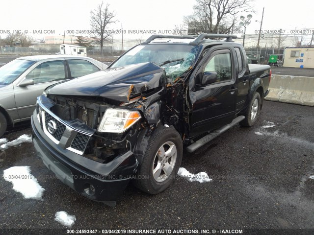 1N6AD07W38C416554 - 2008 NISSAN FRONTIER CREW CAB LE/SE/OFF ROAD BLACK photo 2