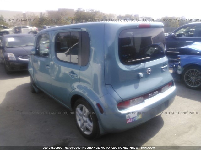 JN8AZ2KR3AT153929 - 2010 NISSAN CUBE S/SL/KROM BLUE photo 3