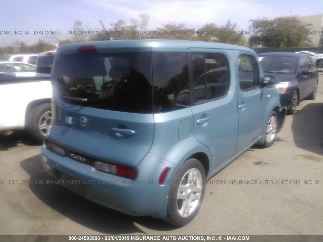 JN8AZ2KR3AT153929 - 2010 NISSAN CUBE S/SL/KROM BLUE photo 4