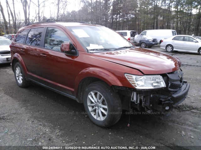 3C4PDDBG7ET108842 - 2014 DODGE JOURNEY ORANGE photo 1