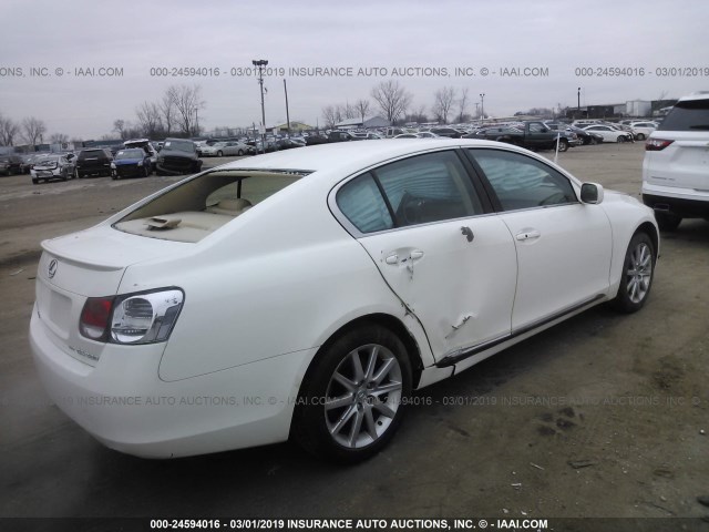 JTHCH96S560016527 - 2006 LEXUS GS GENERATION 200 300 WHITE photo 4