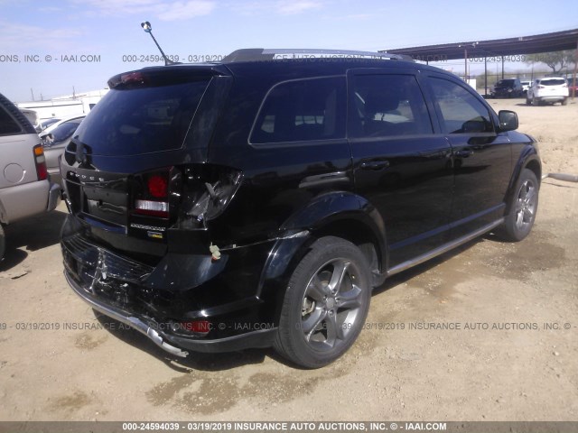 3C4PDCGGXHT518543 - 2017 DODGE JOURNEY CROSSROAD BLACK photo 4