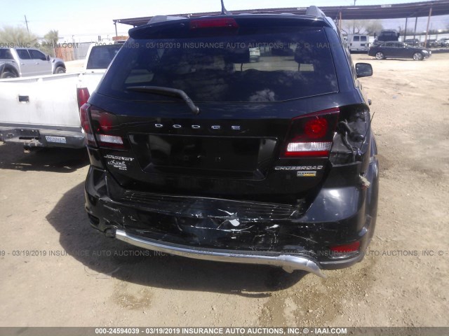 3C4PDCGGXHT518543 - 2017 DODGE JOURNEY CROSSROAD BLACK photo 6