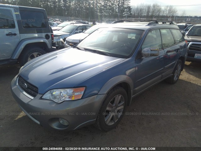 4S4BP86C074307364 - 2007 SUBARU LEGACY OUTBACK 3.0R LL BEAN BLUE photo 2