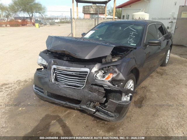 2C3CCAAG1EH220891 - 2014 CHRYSLER 300 GRAY photo 6