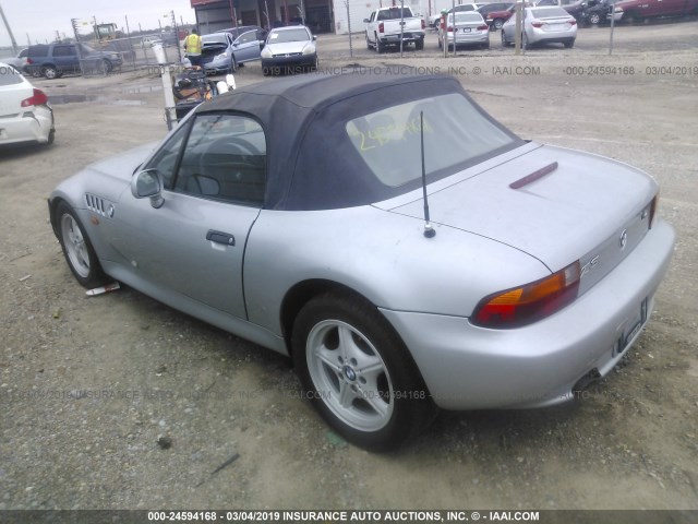 4USCH7337WLE08634 - 1998 BMW Z3 1.9 SILVER photo 3