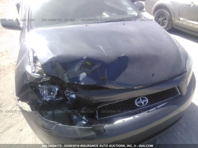 JTKDE167370206297 - 2007 TOYOTA SCION TC ნაცრისფერი ფოტო 10