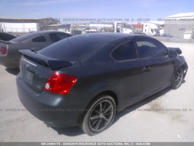 JTKDE167370206297 - 2007 TOYOTA SCION TC ნაცრისფერი ფოტო 4
