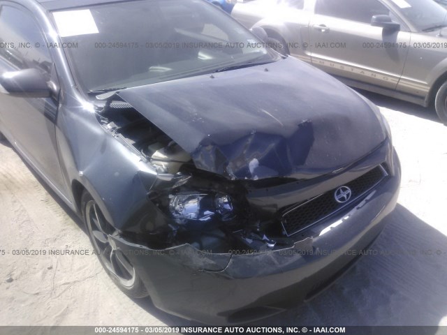 JTKDE167370206297 - 2007 TOYOTA SCION TC ნაცრისფერი ფოტო 6