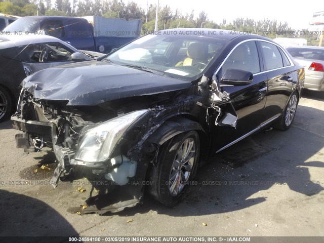 2G61N5S31E9157837 - 2014 CADILLAC XTS LUXURY COLLECTION BLACK photo 2