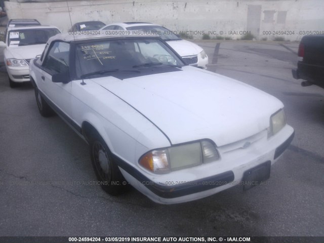 1FABP44A9HF227474 - 1987 FORD MUSTANG LX WHITE photo 1
