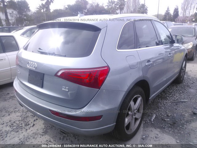 WA1LKAFP8AA064777 - 2010 AUDI Q5 PREMIUM PLUS GRAY photo 4