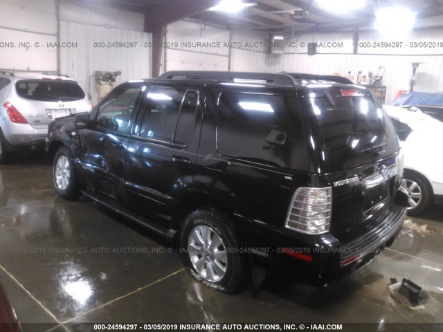 4M2EU47E78UJ02221 - 2008 MERCURY MOUNTAINEER LUXURY BLACK photo 3