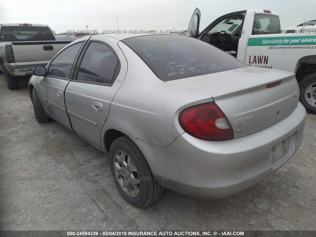 1B3ES46C0YD672395 - 2000 DODGE NEON ES SILVER photo 3