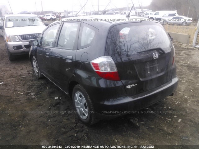 JHMGE8H32DC047224 - 2013 HONDA FIT BLACK photo 3