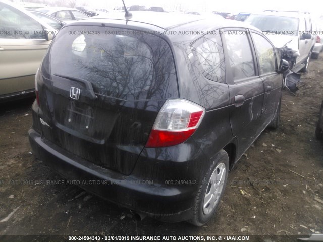 JHMGE8H32DC047224 - 2013 HONDA FIT BLACK photo 4