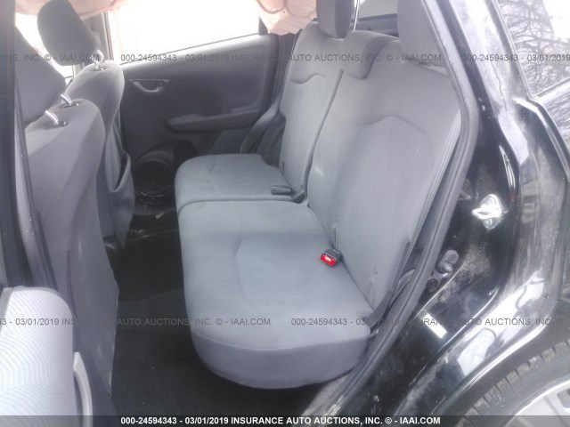 JHMGE8H32DC047224 - 2013 HONDA FIT BLACK photo 8