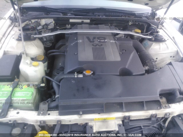 JNKBY31AXWM500824 - 1998 INFINITI Q45 T WHITE photo 10