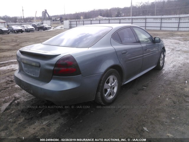 2G2WP522151164603 - 2005 PONTIAC GRAND PRIX GRAY photo 4