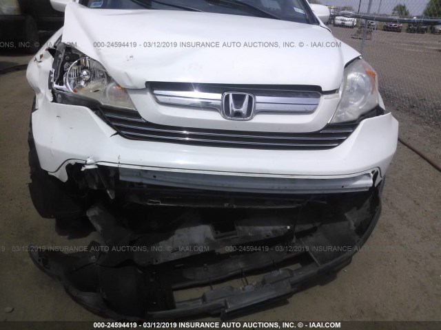 JHLRE38728C014944 - 2008 HONDA CR-V EXL WHITE photo 6