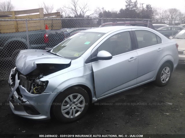 1G1JB5SG2H4160335 - 2017 CHEVROLET SONIC LS 蓝色 照片 2