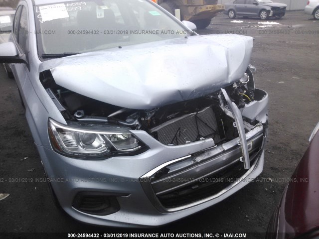 1G1JB5SG2H4160335 - 2017 CHEVROLET SONIC LS 蓝色 照片 6