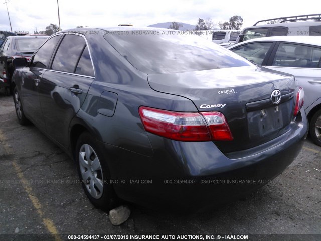 4T1BE46K38U201336 - 2008 TOYOTA CAMRY CE/LE/XLE/SE GRAY photo 3