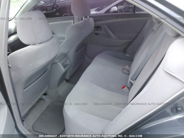 4T1BE46K38U201336 - 2008 TOYOTA CAMRY CE/LE/XLE/SE GRAY photo 8