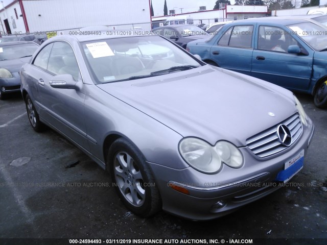 WDBTJ65J04F066225 - 2004 MERCEDES-BENZ CLK 320C GRAY photo 1