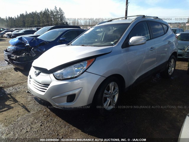 KM8JU3AC1CU489438 - 2012 HYUNDAI TUCSON GLS/LIMITED 银色 照片 2