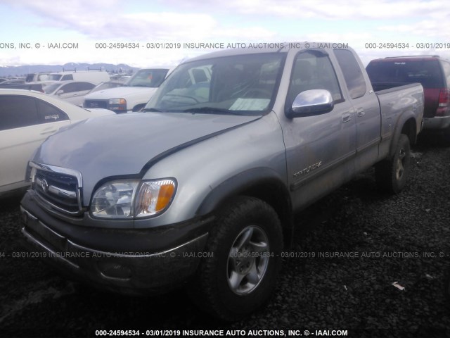 5TBBT44121S143470 - 2001 TOYOTA TUNDRA ACCESS CAB/ACCESS CAB SR5 SILVER photo 2