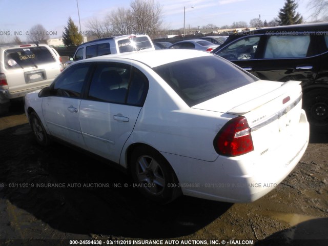 1G1ZT54825F143265 - 2005 CHEVROLET MALIBU LS WHITE photo 3