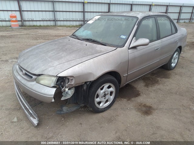 1NXBR12E6XZ252346 - 1999 TOYOTA COROLLA VE/CE/LE GOLD photo 2