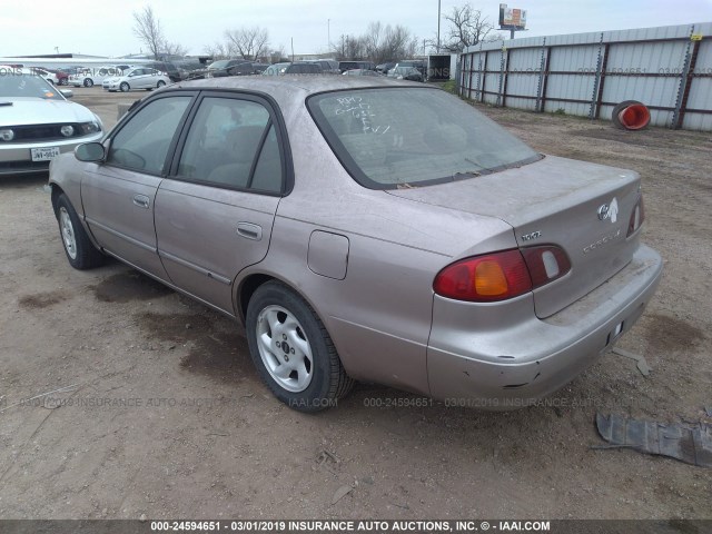 1NXBR12E6XZ252346 - 1999 TOYOTA COROLLA VE/CE/LE GOLD photo 3