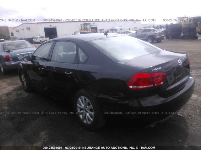 1VWAP7A33CC024794 - 2012 VOLKSWAGEN PASSAT S BLACK photo 6