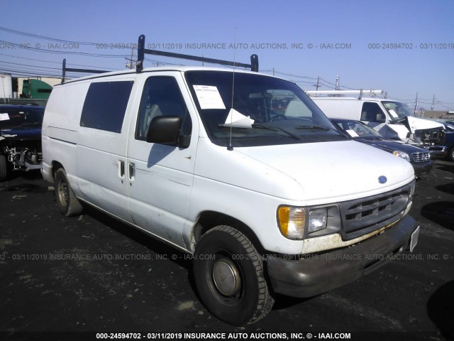 1FTEE1423VHB07562 - 1997 FORD ECONOLINE E150 VAN WHITE photo 1