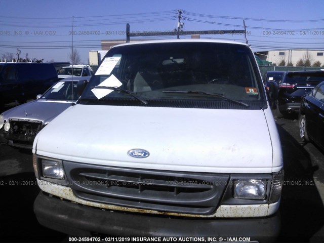 1FTEE1423VHB07562 - 1997 FORD ECONOLINE E150 VAN WHITE photo 6