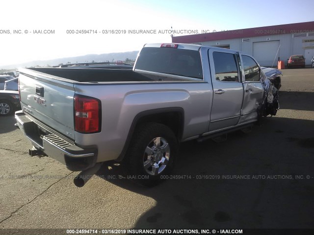 1GT12TE81GF146526 - 2016 GMC SIERRA K2500 SLT SILVER photo 4