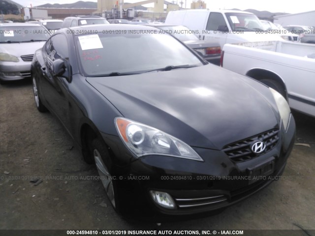 KMHHU6KH5AU007691 - 2010 HYUNDAI GENESIS COUPE 3.8L BLACK photo 1