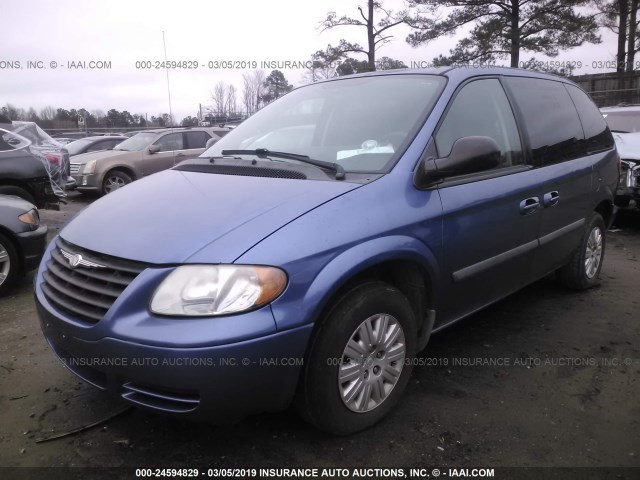 1A4GJ45R17B164019 - 2007 CHRYSLER TOWN & COUNTRY LX BLUE photo 2