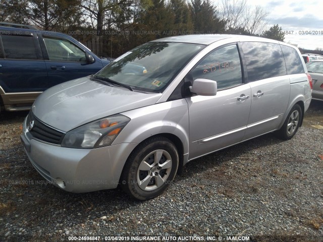 5N1BV28U89N101246 - 2009 NISSAN QUEST S/SE/SL SILVER photo 2